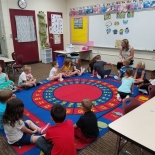 Teacher reading to class