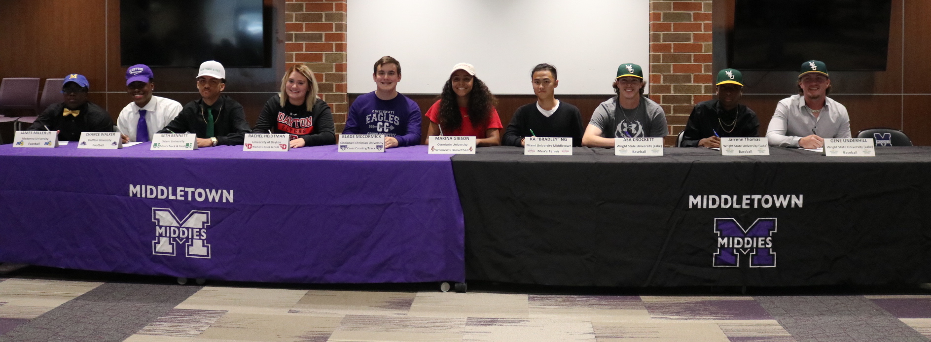 Pictured (L-R): James Miller, Jr., Chance Walker, Seth Bennett, Rachel Heidtman, Blade McCormick, Makina Gibson, Ka "Bradley" Ng, Asa Crockett, Jarrenn Thomas, Gene Underhill