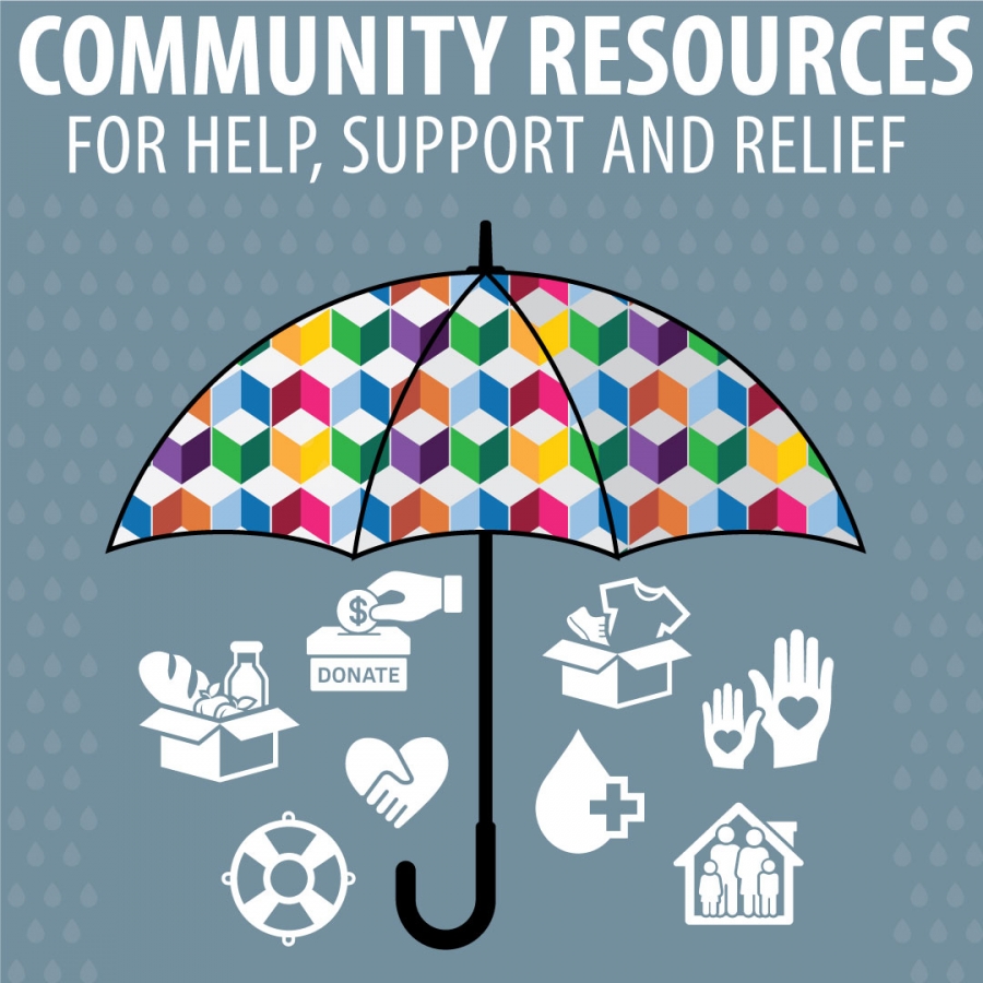 Umbrella image with community resources