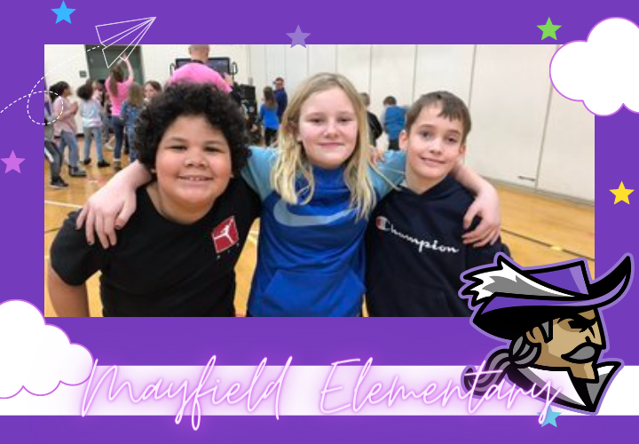 group of 3 students with arms around each other